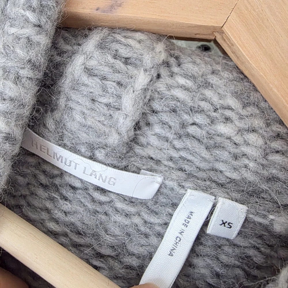Helmut Lang Knitted Hoodie Sweater
